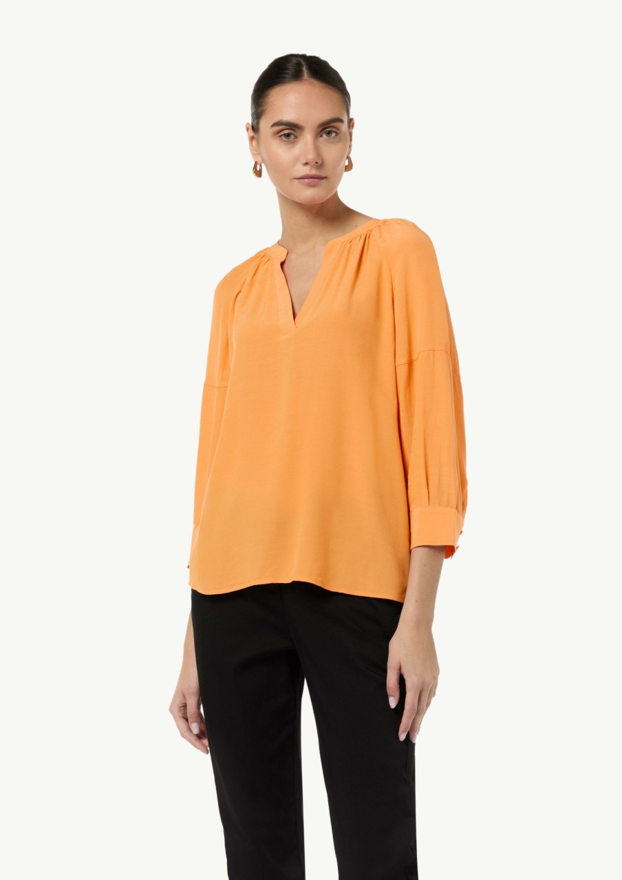 Comma Bluse Aus Crepe Blusen