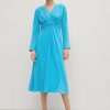 Comma Kleid Aus Crepe Kleider