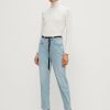 Comma Regular: Mom-Jeans Mit Gurtel Jeans