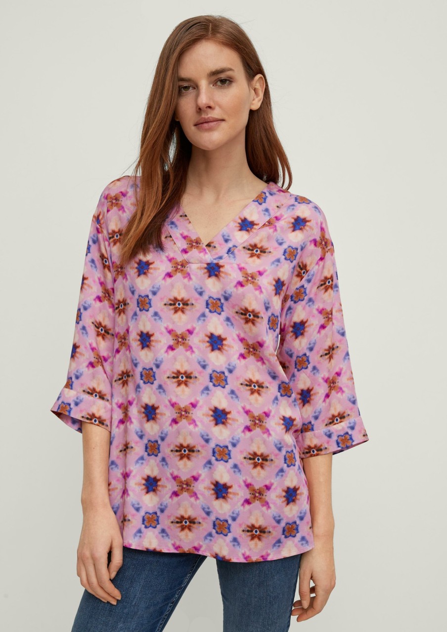 Comma Lockere Bluse Aus Viskose Blusen