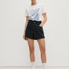 Comma Regular: Shorts Mit Paperbag-Bund Jeans