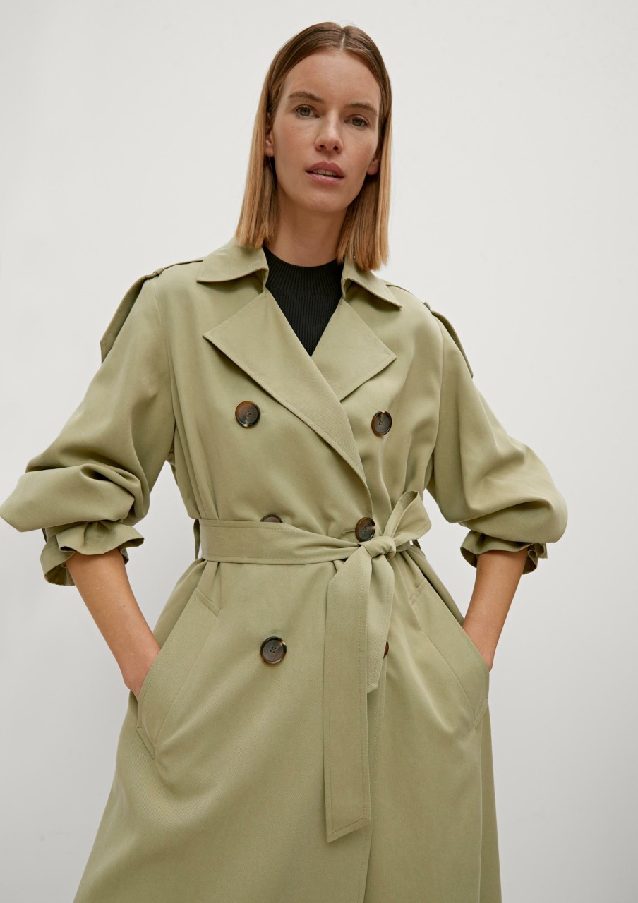 Comma Trenchcoat Mit Bindegurtel Mantel