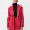 Comma Dobby-Blazer Mit Hahnentritt-Muster Blazer