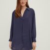 Comma Longbluse Aus Modalmix Blusen