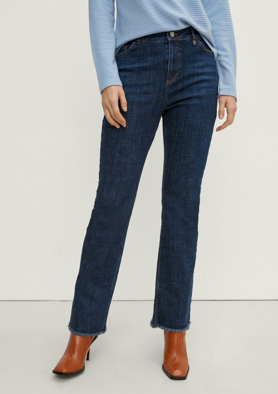 Comma Slim: Flared Crop Leg-Jeans Jeans