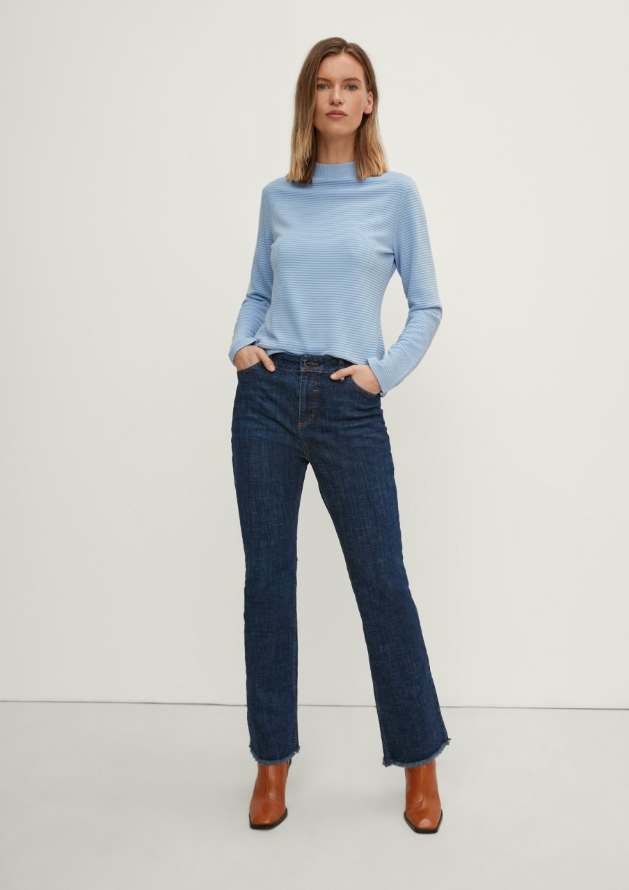 Comma Slim: Flared Crop Leg-Jeans Jeans