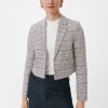 Comma Blazer Mit Strickmuster Blazer