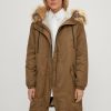 Comma Parka Mit Abnehmbarem Fellimitatbesatz Mantel