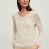 Comma Pullover Mit Ajourdetail Strick