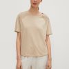 Comma T-Shirt Mit Detail-Raffung Shirts