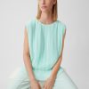 Comma Chiffonbluse Mit Plisseefalten Blusen