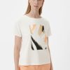 Comma T-Shirt Mit Front-Print Shirts