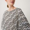 Comma Poncho Mit Zickzack-Muster Accessoires