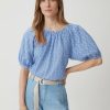 Comma Bluse Mit Broderie Anglaise Blusen