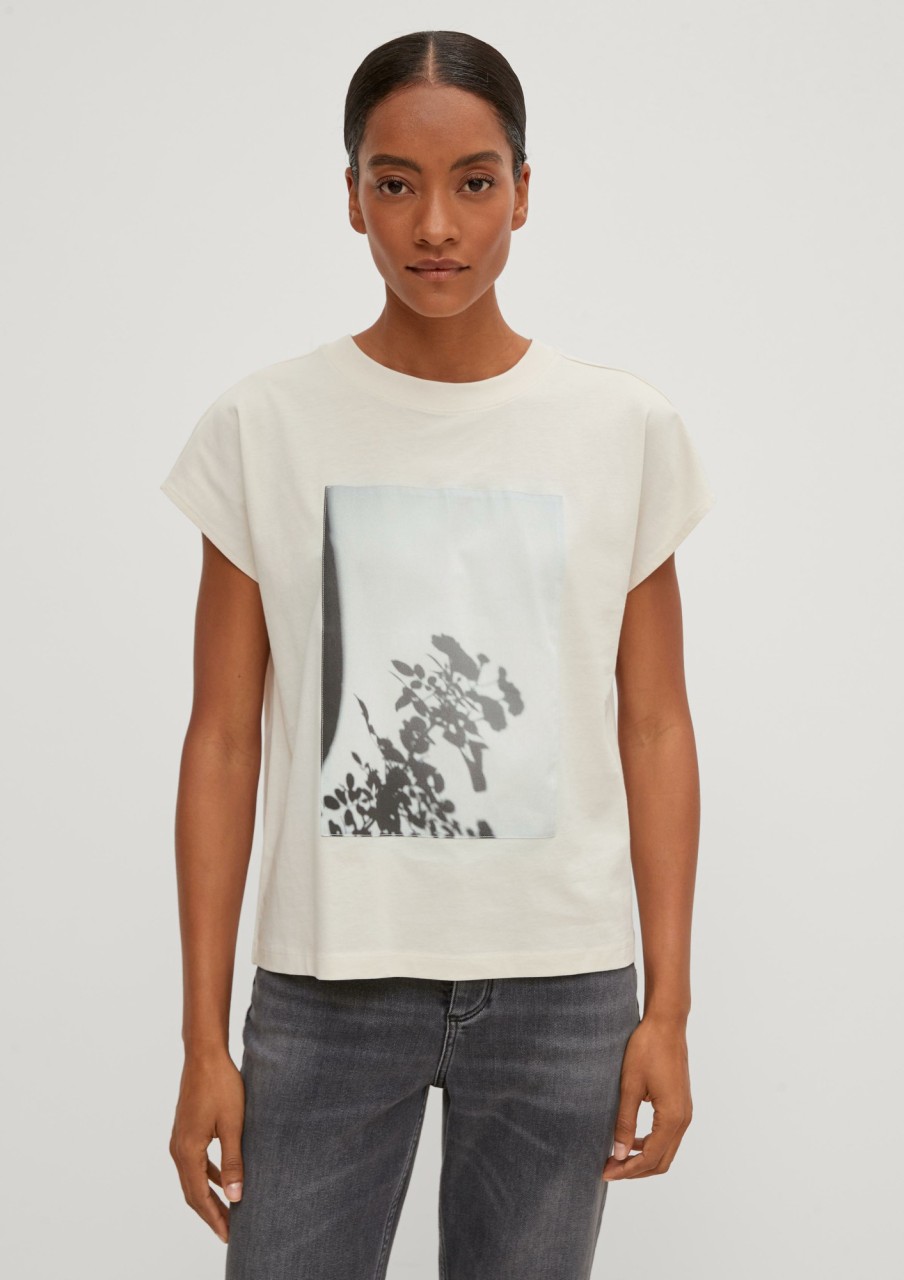 Comma T-Shirt Mit Frontprint Shirts