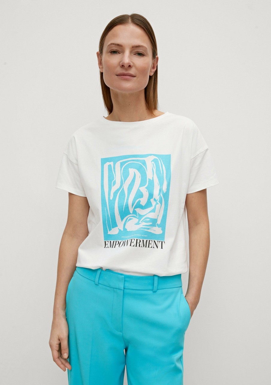 Comma T-Shirt Mit Frontprint Shirts