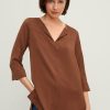 Comma Bluse Mit V-Ausschnitt Blusen