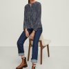 Comma Viskosebluse Mit Allovermuster Blusen