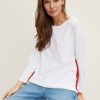 Comma Langarmshirt Mit Tape-Besatz Shirts