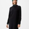 Comma Kurzes Strickkleid Mit Rippblende Kleider