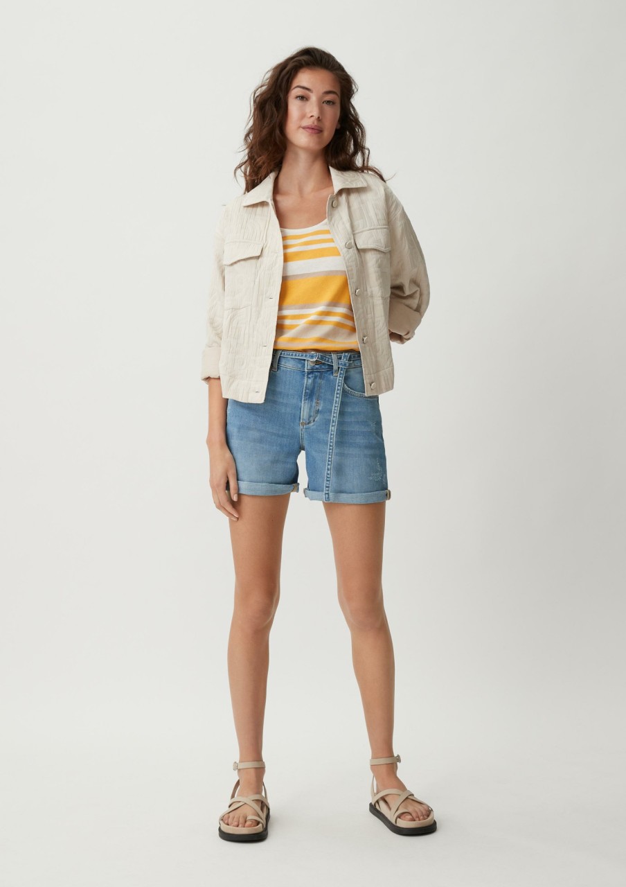 Comma Jeansshorts Mit Denimgurtel Jeans