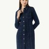 Comma Denim-Kleid Mit Ziernahten Kleider