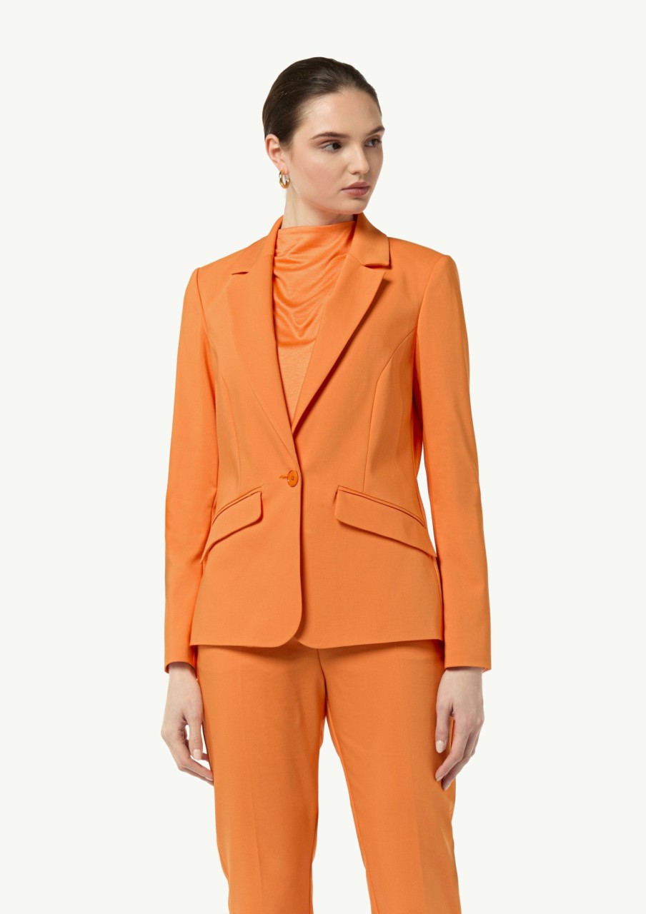 Comma Blazer Aus Baumwollmix Blazer