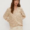 Comma Viskosebluse Mit Allover-Muster Blusen