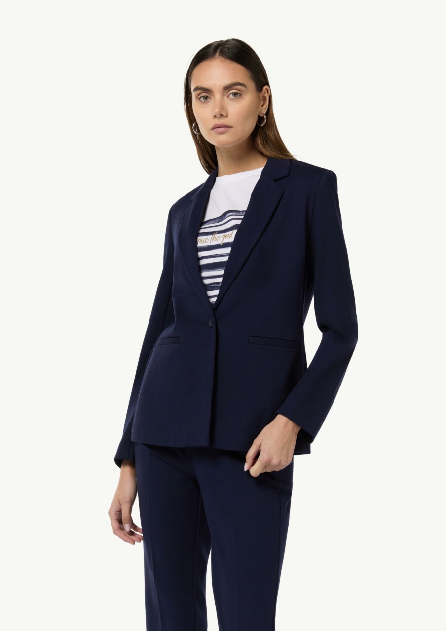 Comma Blazer Aus Jersey Blazer