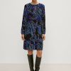 Comma Midikleid Mit Allovermuster Kleider