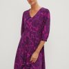 Comma Kleid Mit Allover-Print Kleider