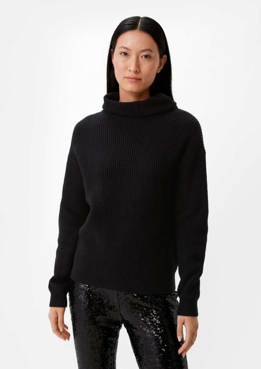 Comma Strickpullover Mit Turtleneck Strick