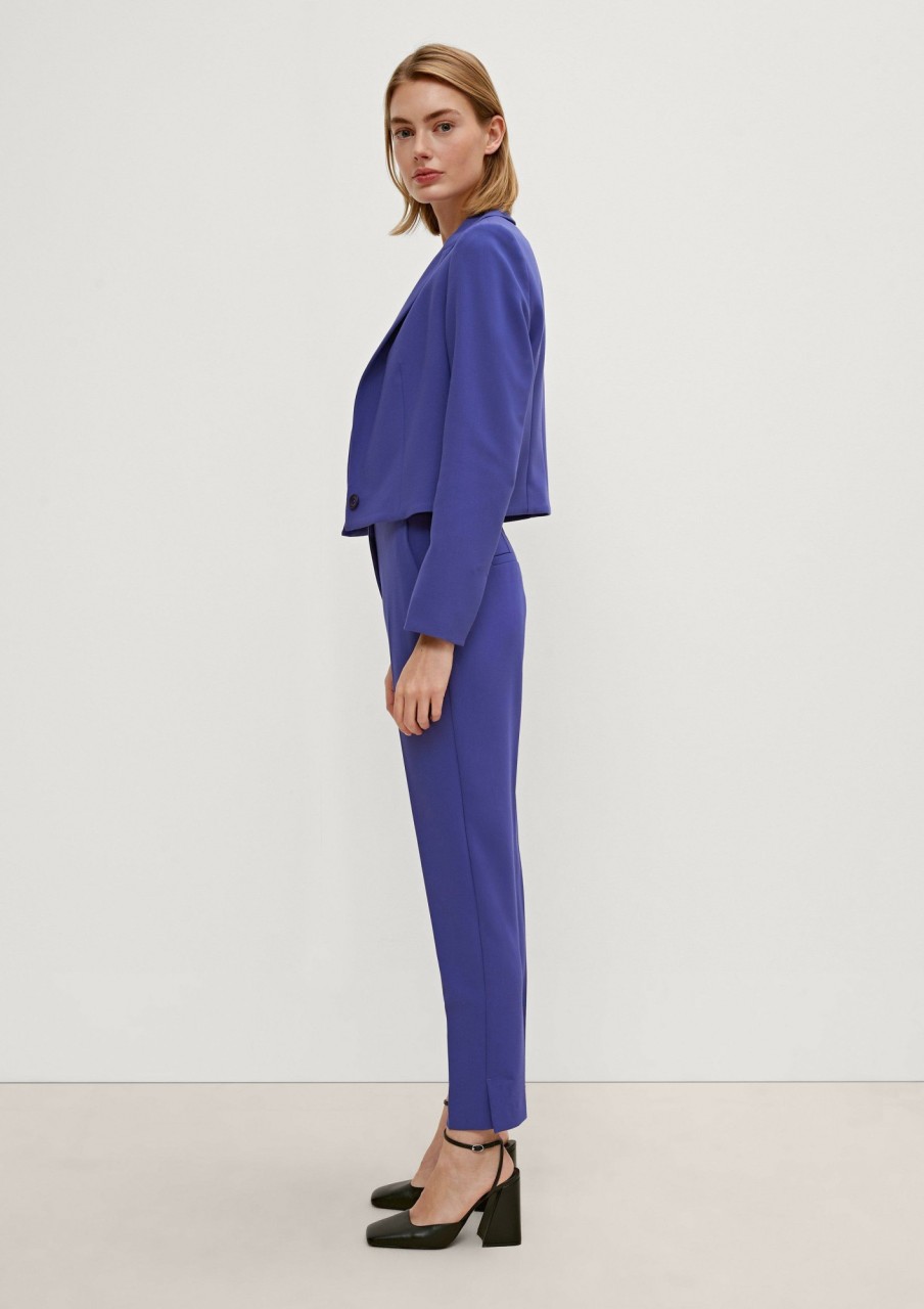 Comma Indoor-Blazer Im Cropped Fit Hosenanzuge