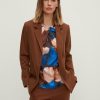 Comma Klassischer Twill-Blazer Blazer