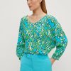 Comma Viskosebluse Mit V-Ausschnitt Blusen