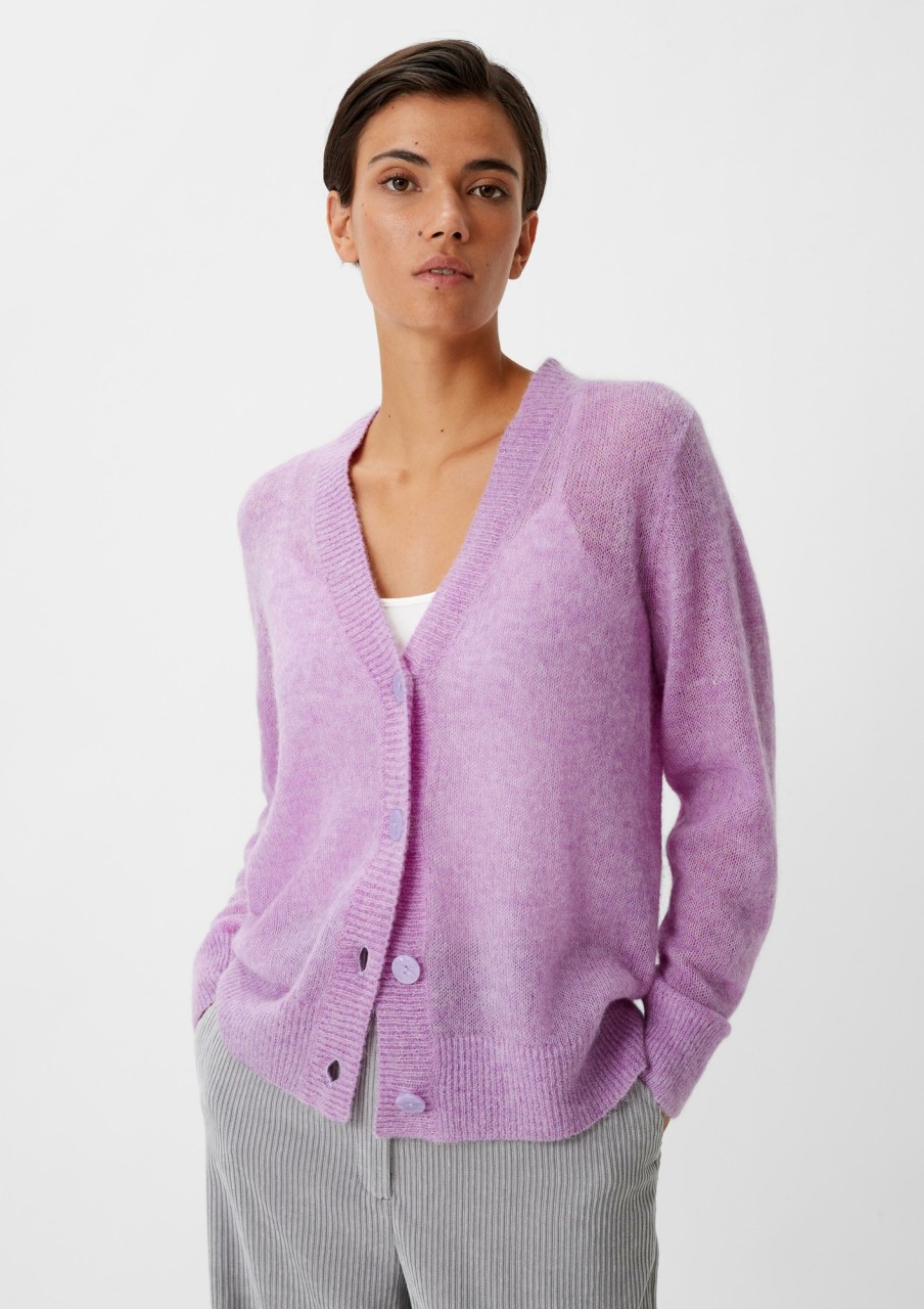 Comma Cardigan Aus Alpakamix Strick