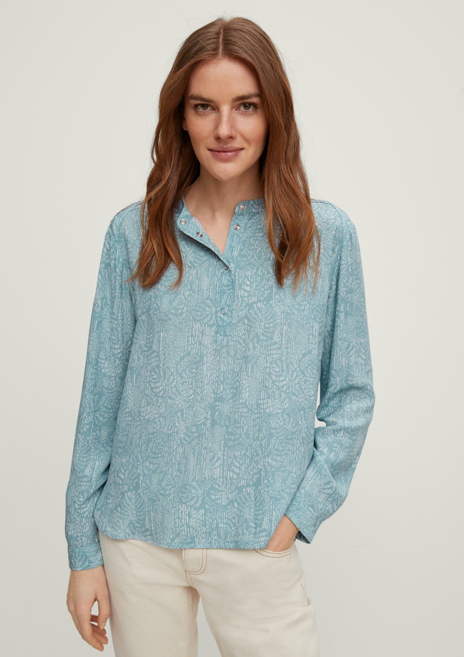 Comma Viskosebluse Mit Allovermuster Blusen