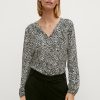 Comma Viskosebluse Mit Allover-Muster Blusen