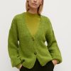 Comma Strickjacke Aus Alpakamix Strick