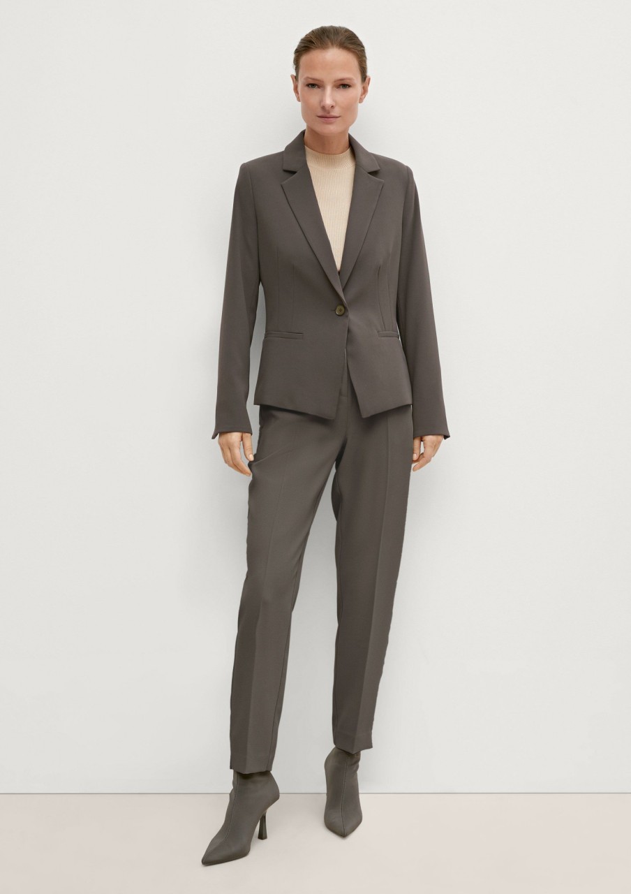 Comma Blazer Mit Crepe-Struktur Hosenanzuge