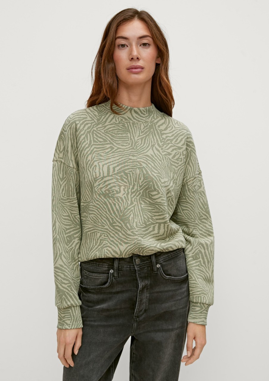 Comma Sweatshirt Mit Allovermuster Sweatshirts