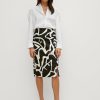 Comma Pencil Skirt Mit Allovermuster Rocke