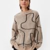 Comma Lockerer Strickpullover Mit Alpakawolle Strick