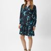 Comma Kleid Mit Allover-Print Kleider