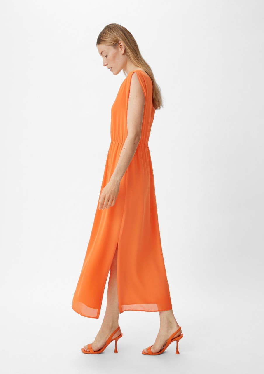 Comma Maxikleid Aus Chiffon Kleider