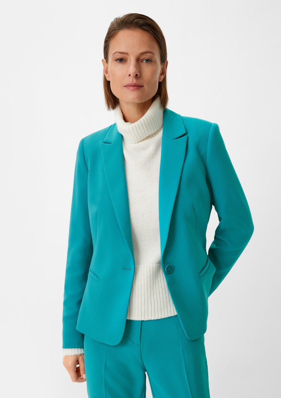 Comma Blazer Mit Crepestruktur Blazer