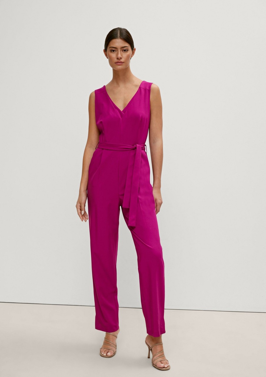 Comma Jumpsuit Mit V-Ausschnitt Jumpsuits