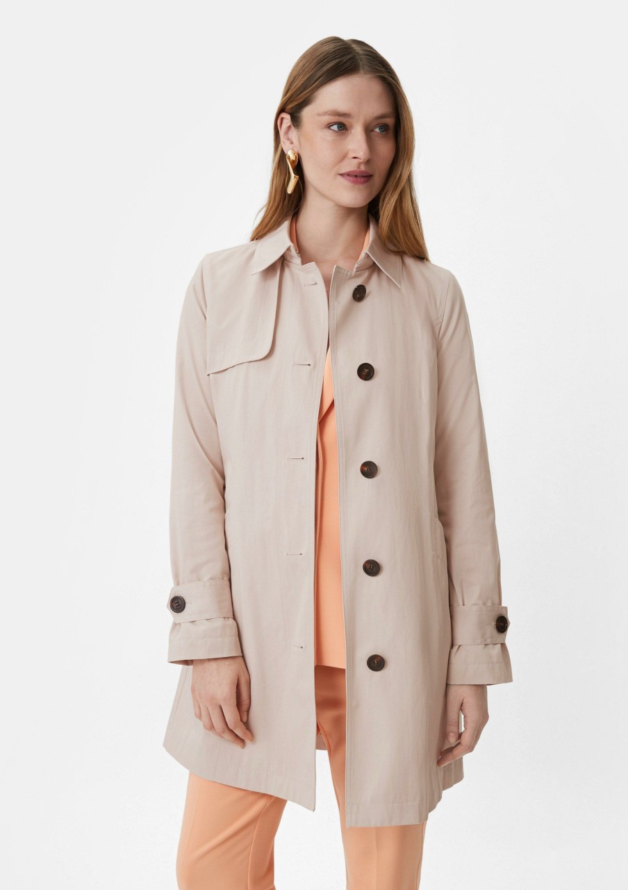 Comma Taillierter Trenchcoat Mit Bindegurtel Mantel