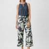 Comma Loose: Hose Mit Allover-Print Hosen