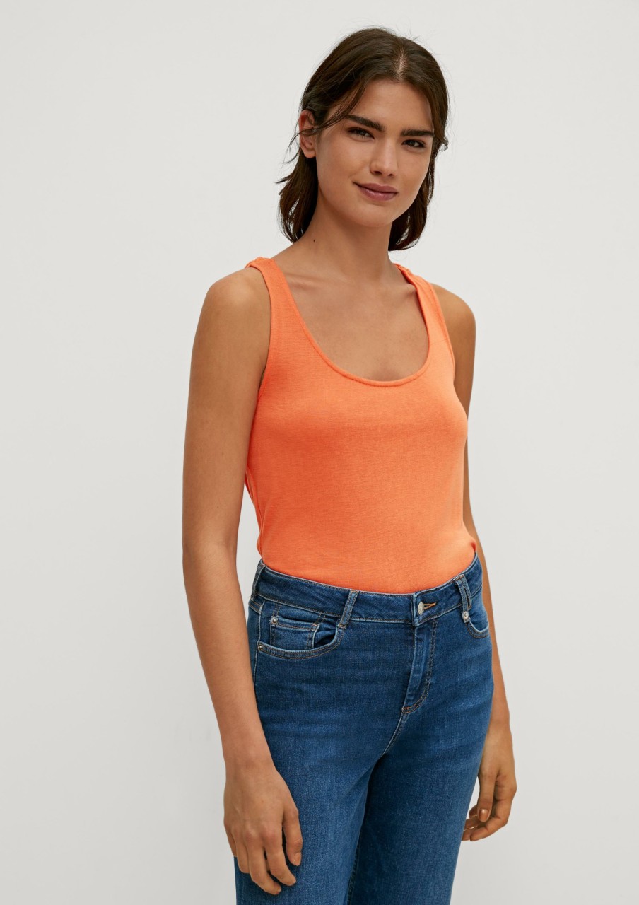 Comma Top Mit Geflochtenem Racerback Shirts